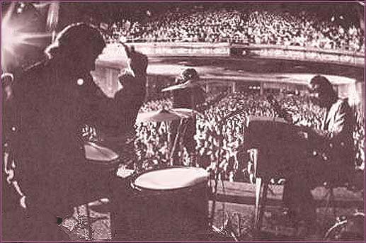 The Doors onstage at the Fillmore East