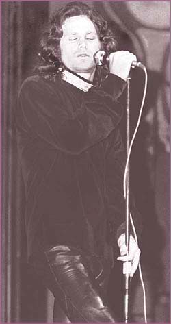 Jim Morrison at the mic, Fillmore East, New York